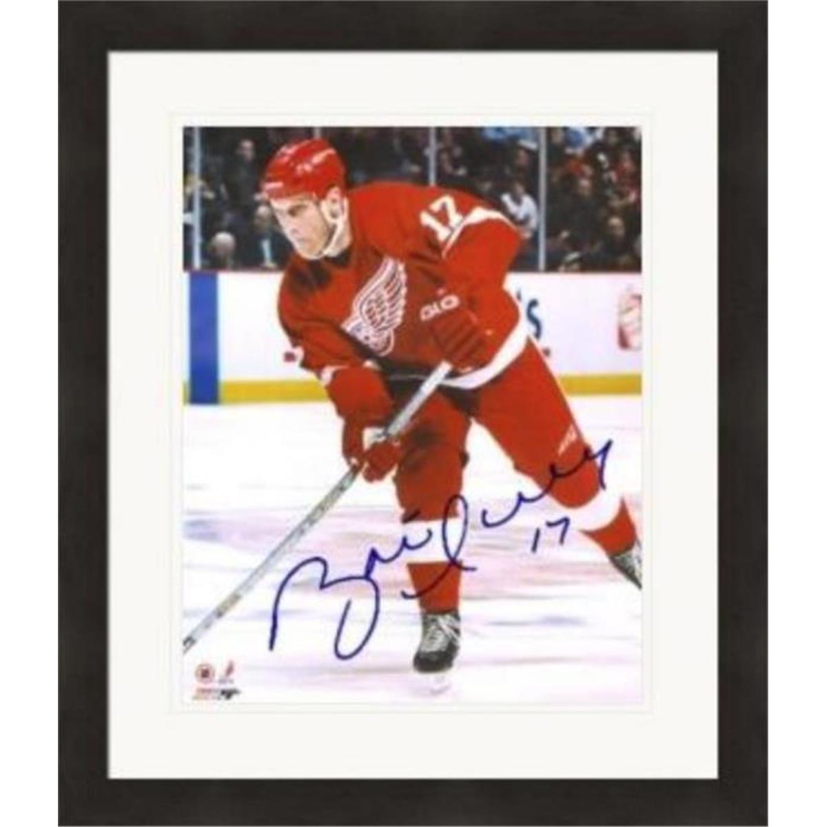 408969 8 x 10 in. Brett Hull Autographed Photo Matted & Framed