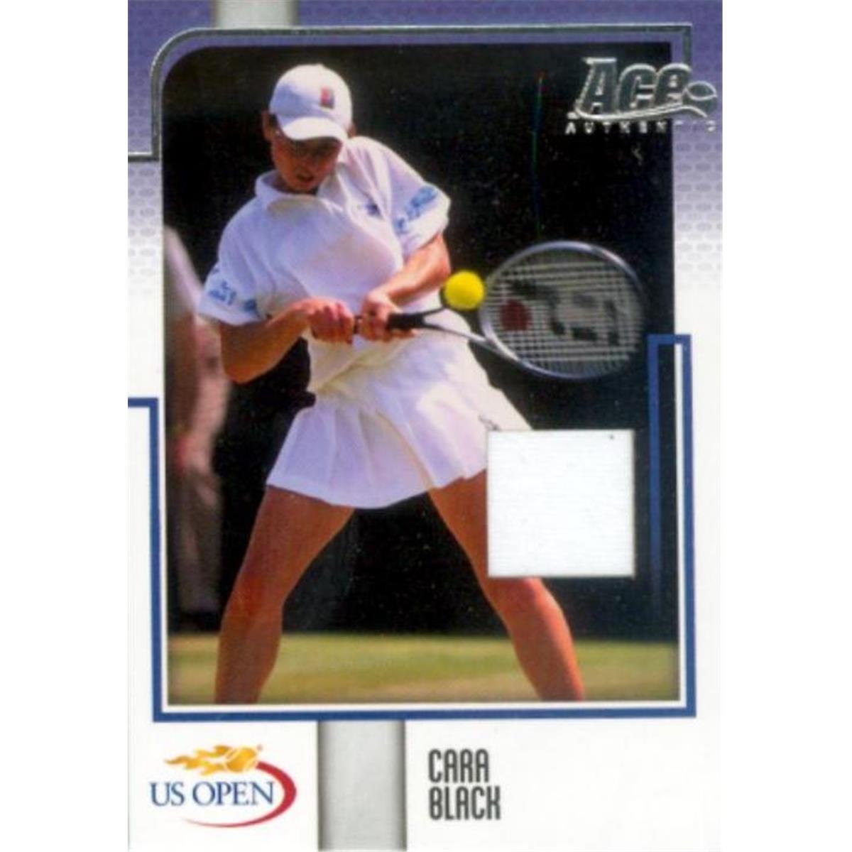 409224 Cara Black Player Worn Relic Patch Tennis Card - 2008 Ace Authentic Us Open No. US16 Le 30-75