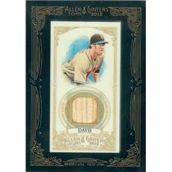 409292 Ike Davis Player Used Bat Patch Baseball Card - 2012 Topps Allen & Ginters No. AGRID