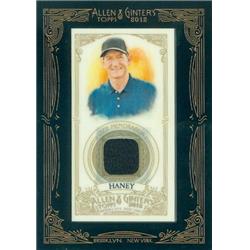 388358 Hank Haney Used Worn Jersey Patch Golf Card - Golf Instructor 2012 Topps Allen & Ginters No.AGRHH