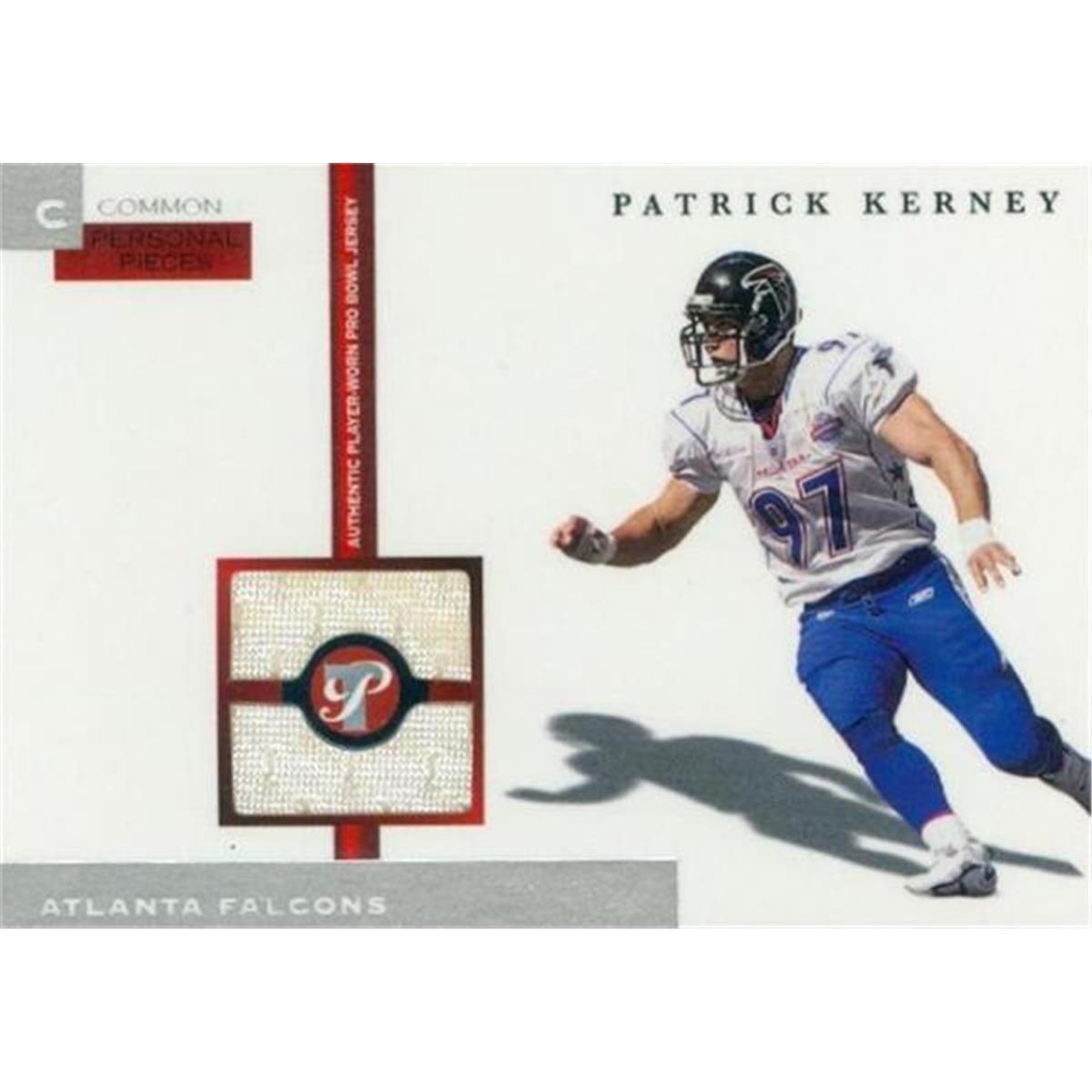 Picture of Autograph Warehouse 409302 Patrick Kerney Player Worn Jersey Patch Football Card - Baltimore Ravens 2005 Topps Common Personal Pieces No.PPCPK LE 647-1000