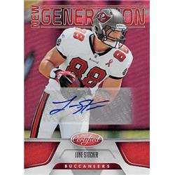Picture of Autograph Warehouse 377207 Luke Stocker Autographed Football Card - Tennessee, Tampa Bay Buccaneers 2011 Panini New Generation No.206 Rookie LE 88-250