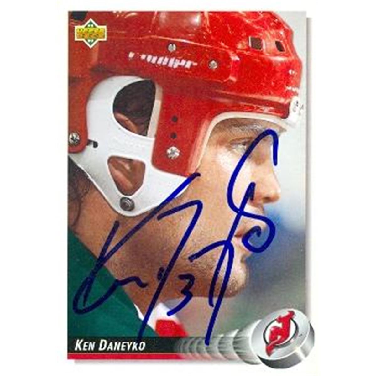 Picture of Autograph Warehouse 377678 Ken Daneyko Autographed Hockey Card - New Jersey Devils Stanley Cup Hero 1992 Upper Deck No.259