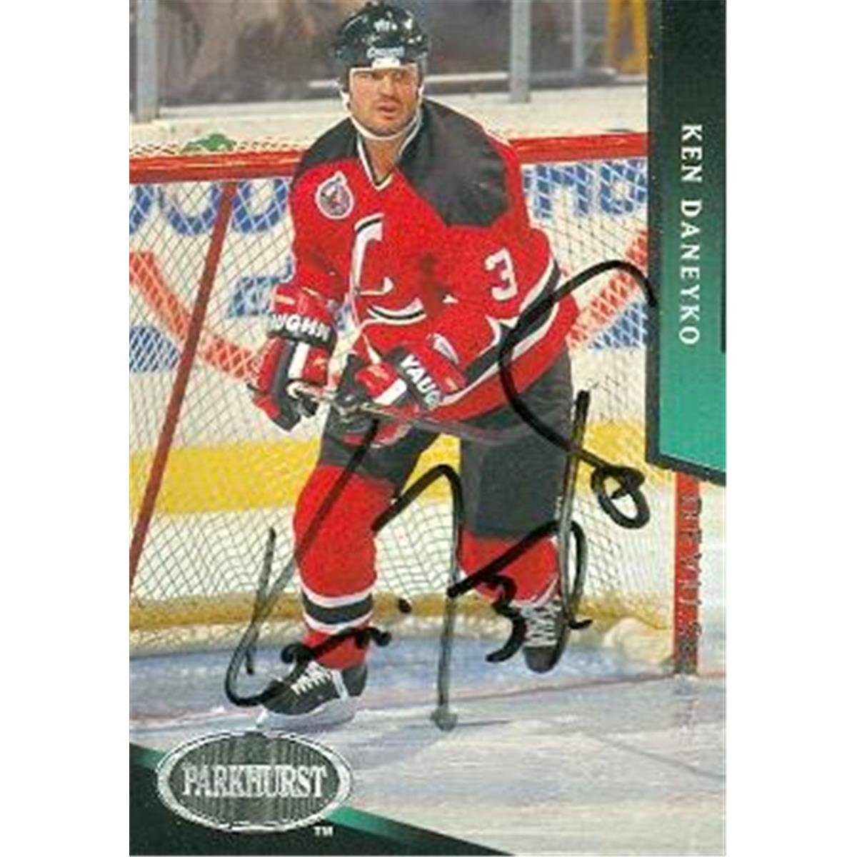 Picture of Autograph Warehouse 377679 Ken Daneyko Autographed Hockey Card - New Jersey Devils Stanley Cup Hero 1993 Parkhurst No.387