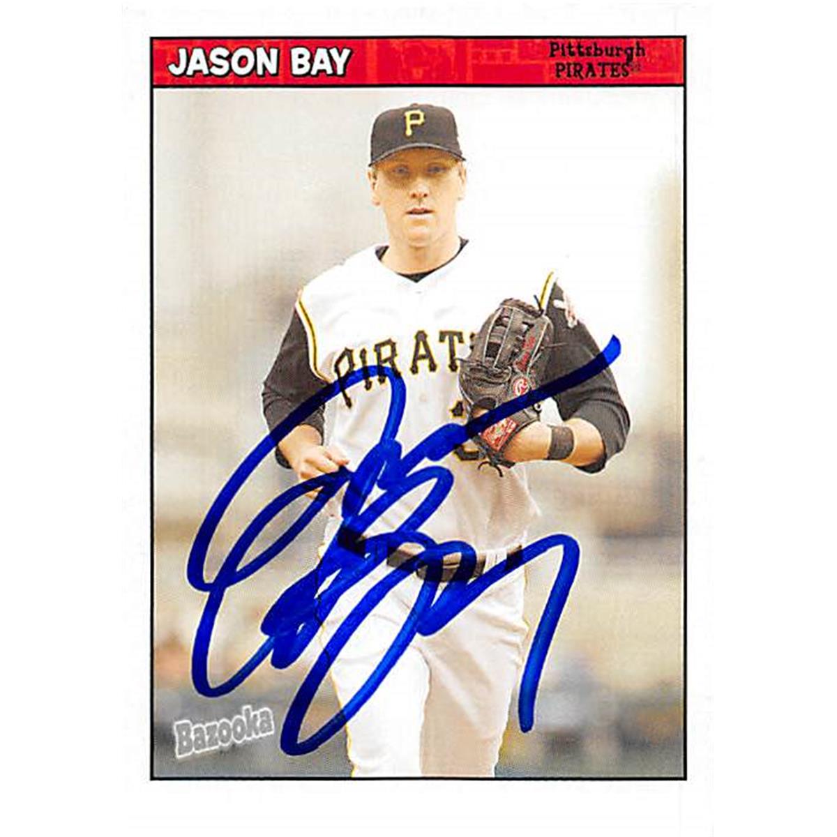 Picture of Autograph Warehouse 377781 Jason Bay Autographed Baseball Card - Pittsburgh Pirates, SC 2006 Topps Bazooka No.148