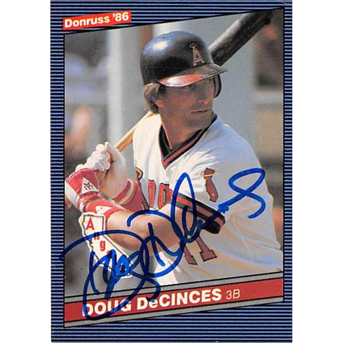 Picture of Autograph Warehouse 365679 Doug Decinces Autographed Baseball Card - California Angels 1986 Donruss No.57