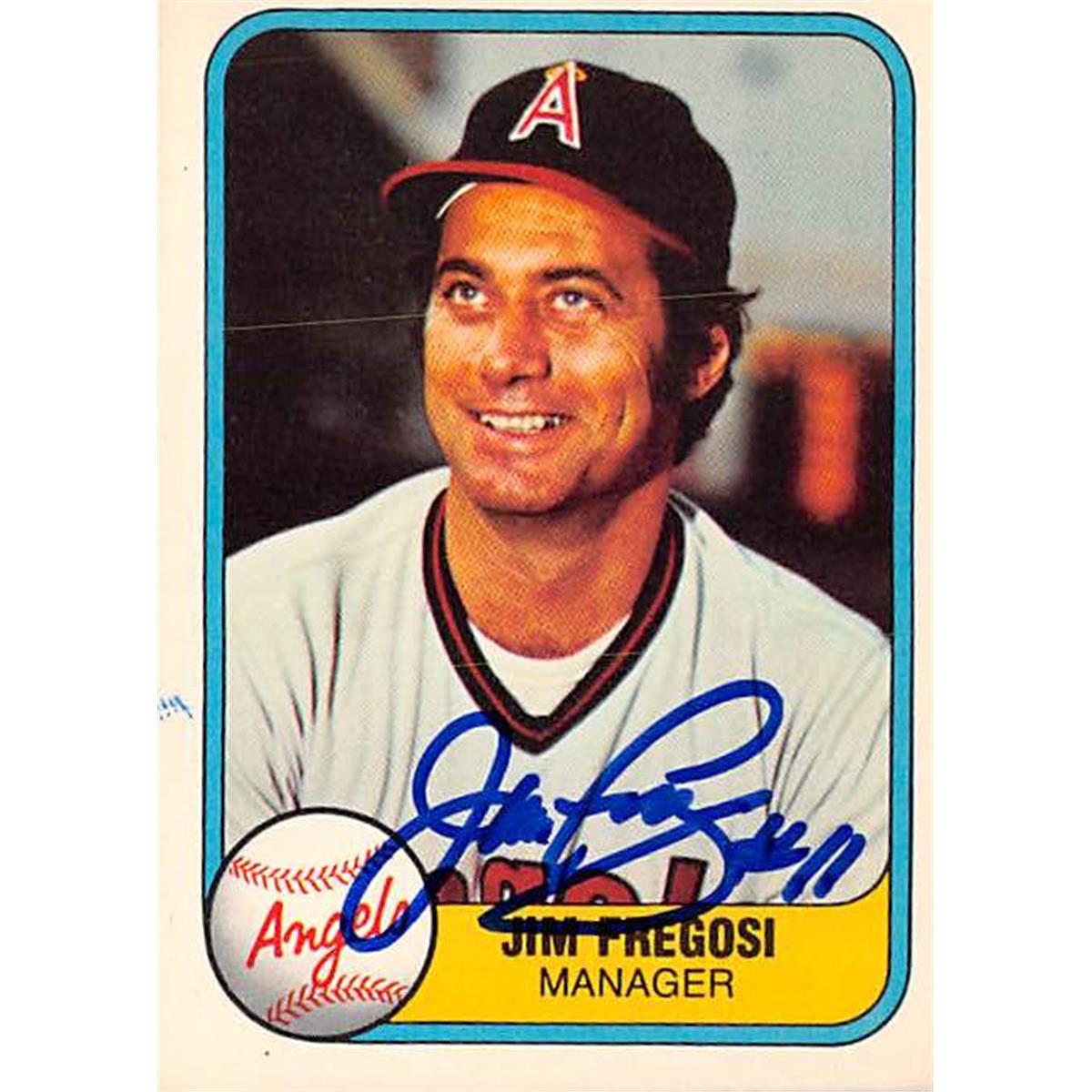 Picture of Autograph Warehouse 365786 Jim Fregosi Autographed Baseball Card - California Angels 1981 Fleer No.274