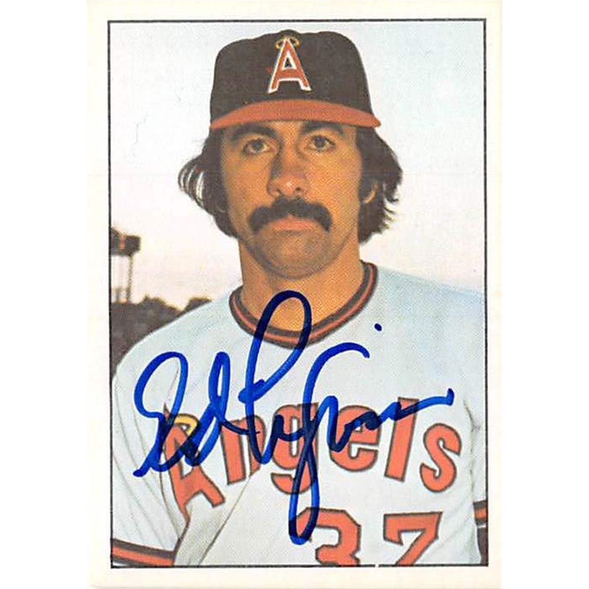 Picture of Autograph Warehouse 365788 Ed Figueroa Autographed Baseball Card - California Angels 1975 SSPC No.190
