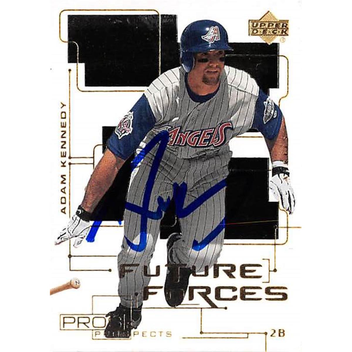 365961 Adam Kennedy Autographed Baseball Card - Anaheim Angels 2000 Upper Deck No.F4 Future Forces