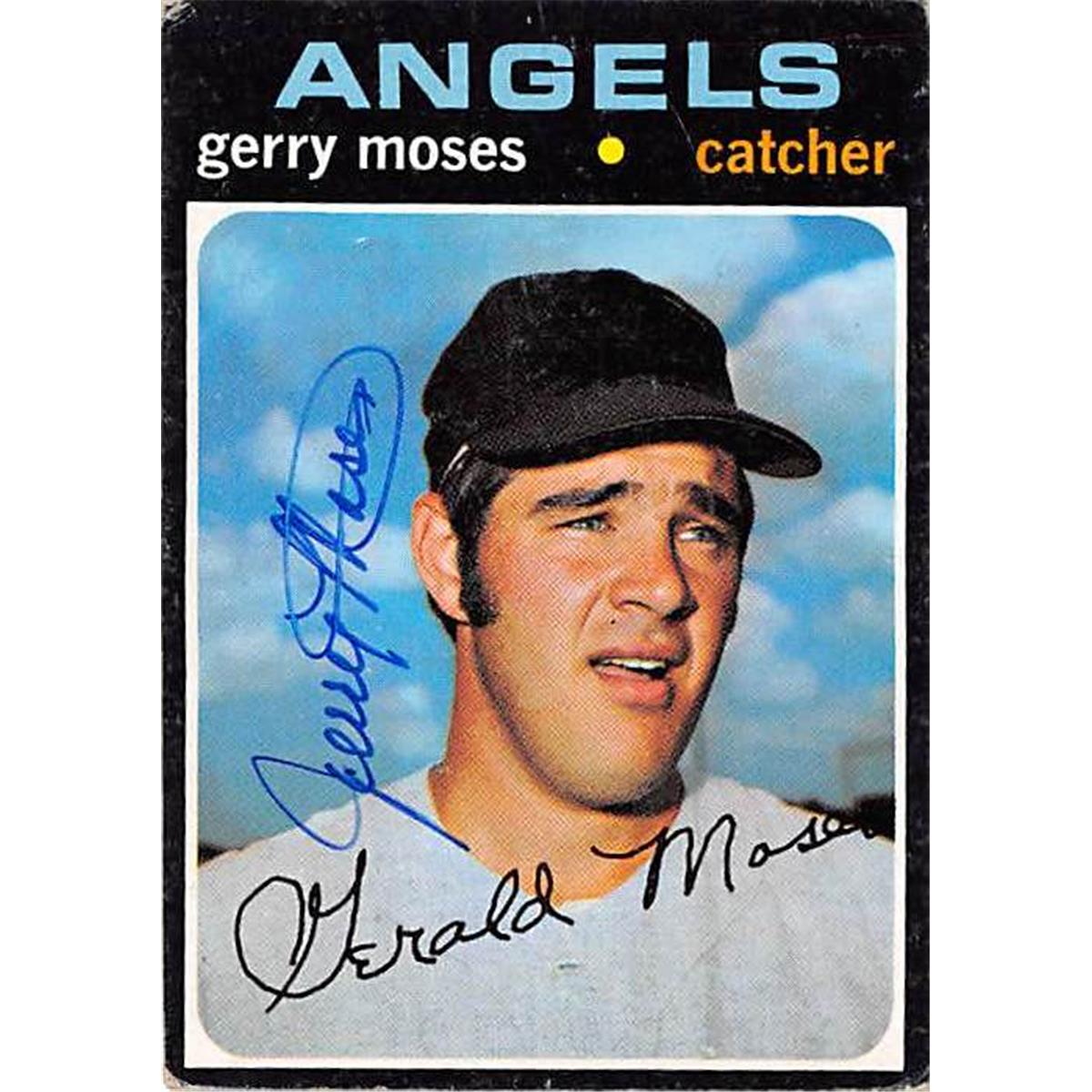 Picture of Autograph Warehouse 366023 Gerry Moses Autographed Baseball Card - California Angels 1971 Topps No.205