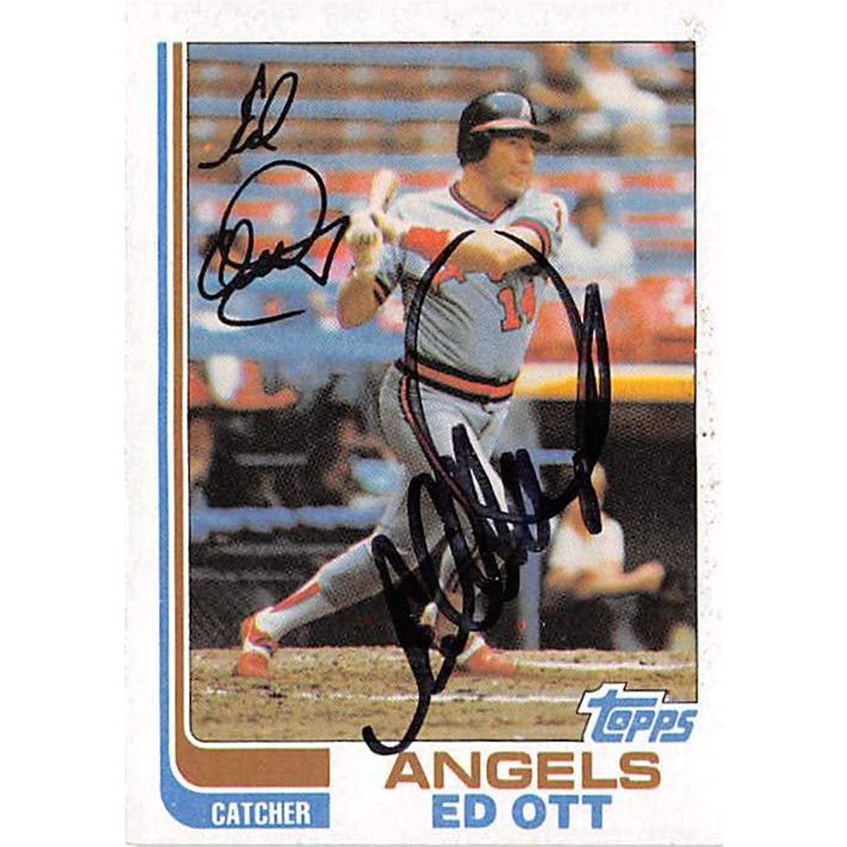 Picture of Autograph Warehouse 366097 Ed Ott Autographed Baseball Card - California Angels 1982 Topps No.469