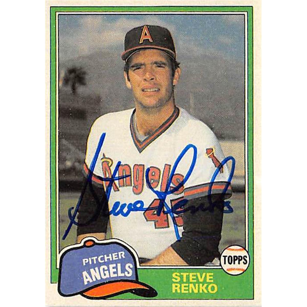 Picture of Autograph Warehouse 366186 Steve Renko Autographed Baseball Card - California Angels 1981 Topps No.821