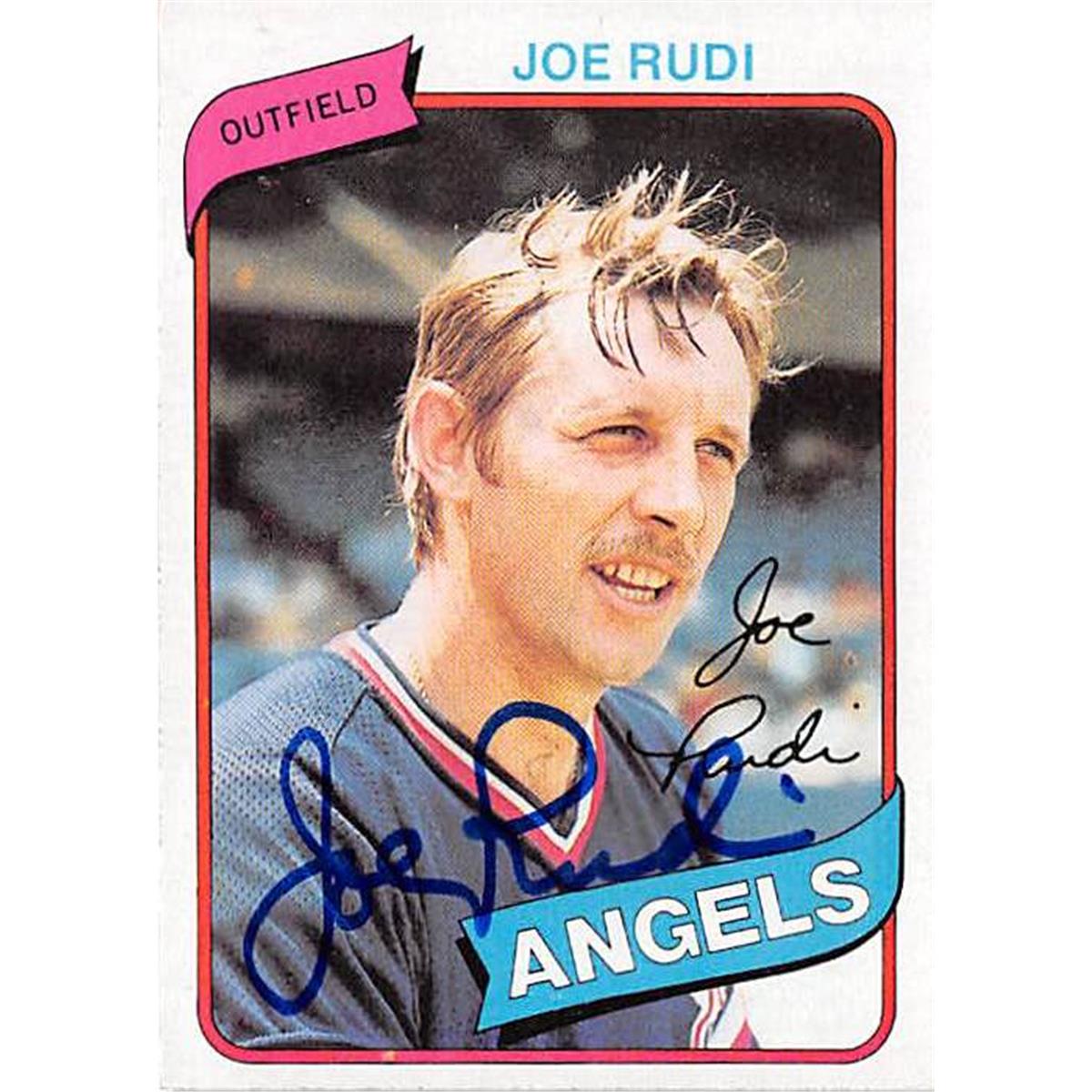 Picture of Autograph Warehouse 366410 Joe Rudi Autographed Baseball Card - California Angels 67 1980 Topps No.556