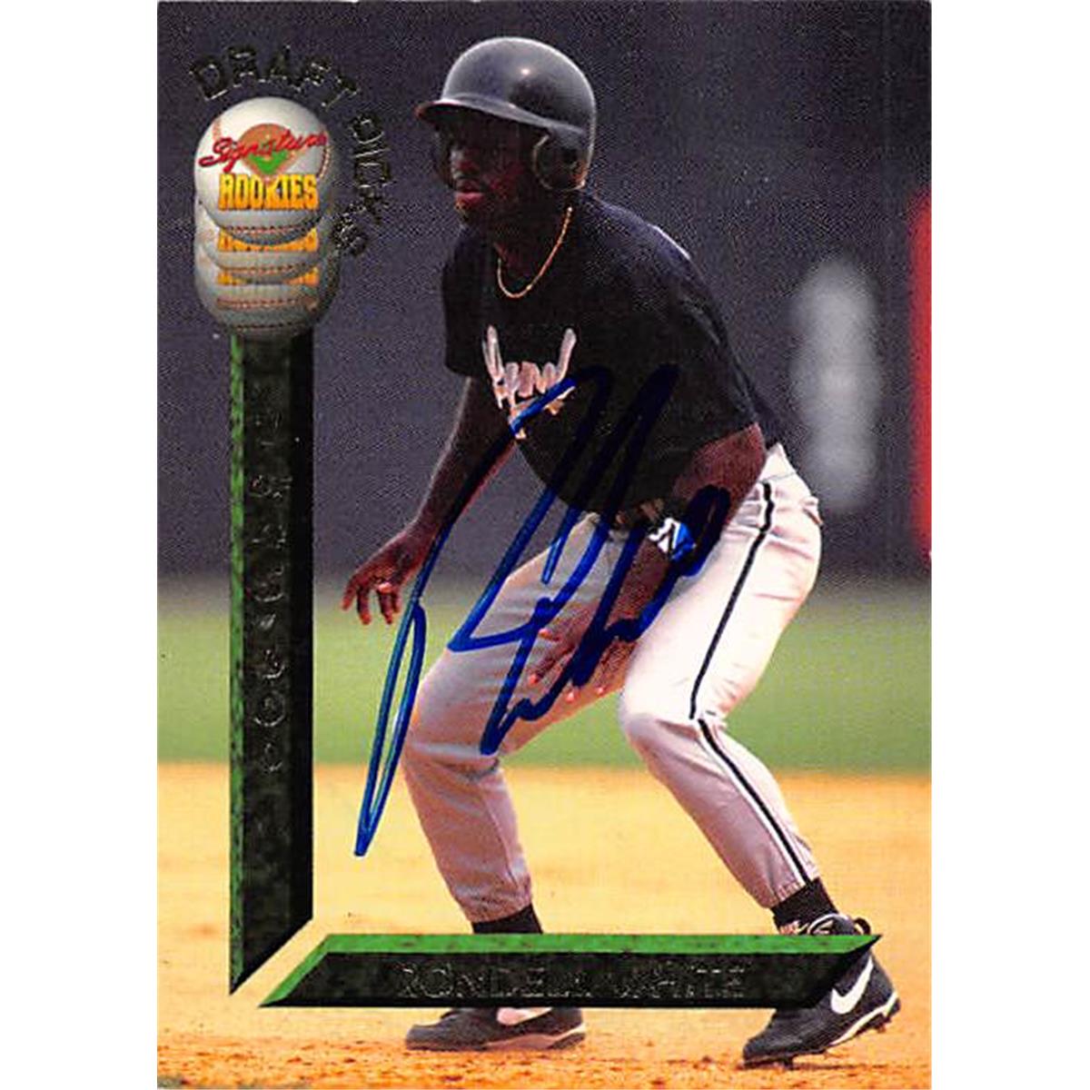 Picture of Autograph Warehouse 366533 Rondell White Autographed Baseball Card - Montreal Expos 1994 Signature Rookies Draft Picks No.98