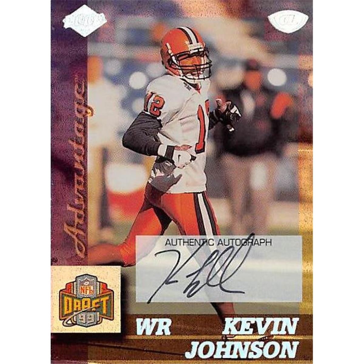Picture of Autograph Warehouse 366594 Kevin Johnson Autographed Football Card - Cleveland Browns 1999 Collectors Edge Draft Rookie No.172