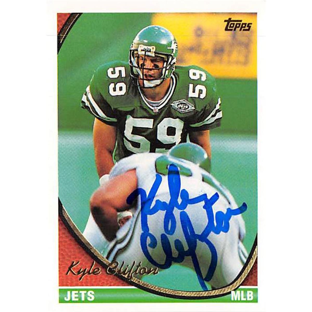 Picture of Autograph Warehouse 366635 Kyle Clifton Autographed Football Card - New York Jets 1994 Topps No.76