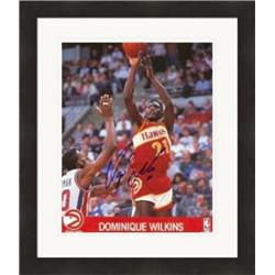 Picture of Autograph Warehouse 409780 8 x 10 in. Dominique Wilkins Autographed Matted & Framed Photo - Atlanta Hawks