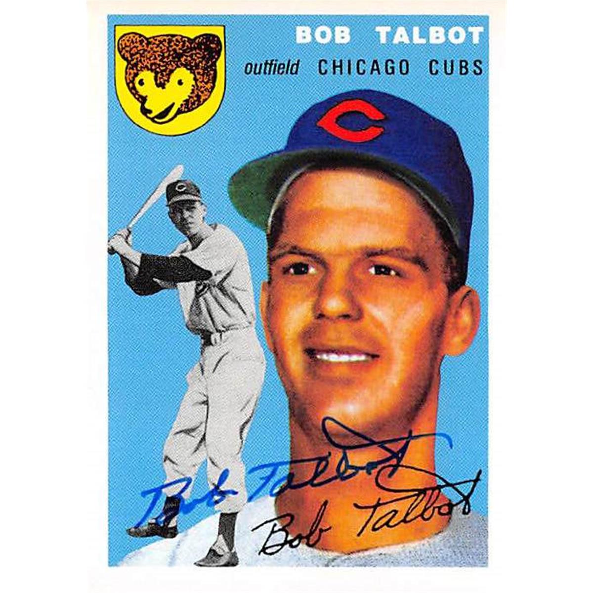 409813 Bob Talbot Autographed Baseball Card - Chicago Cubs 67 1994 Topps Archives 1954 No.229