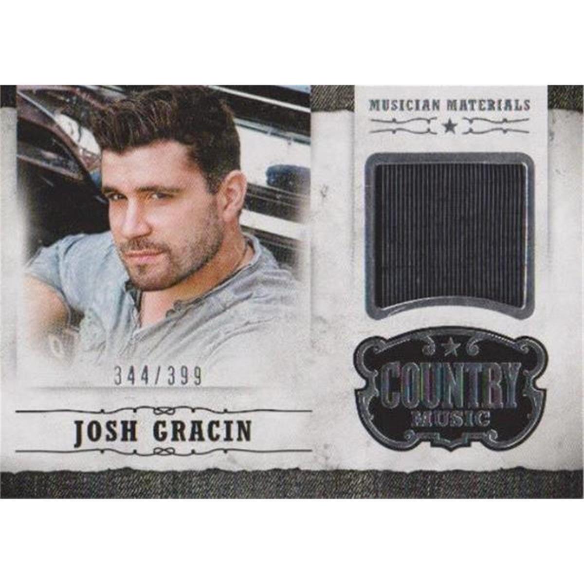 Picture of Autograph Warehouse 409063 Josh Gracin Musician Worn Material Relic Patch Trading Card - 2014 Panini MJG LE 344-399