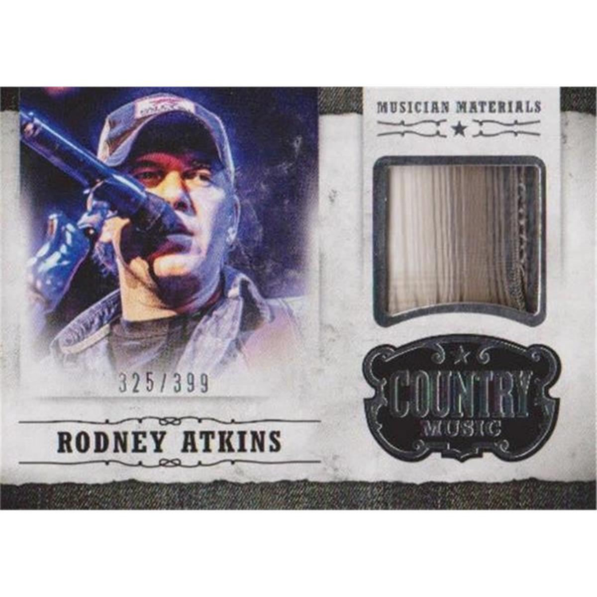 Picture of Autograph Warehouse 409069 Rodney Atkins Musician Worn Material Relic Patch Trading Card - 2014 Panini MRA LE 325-399