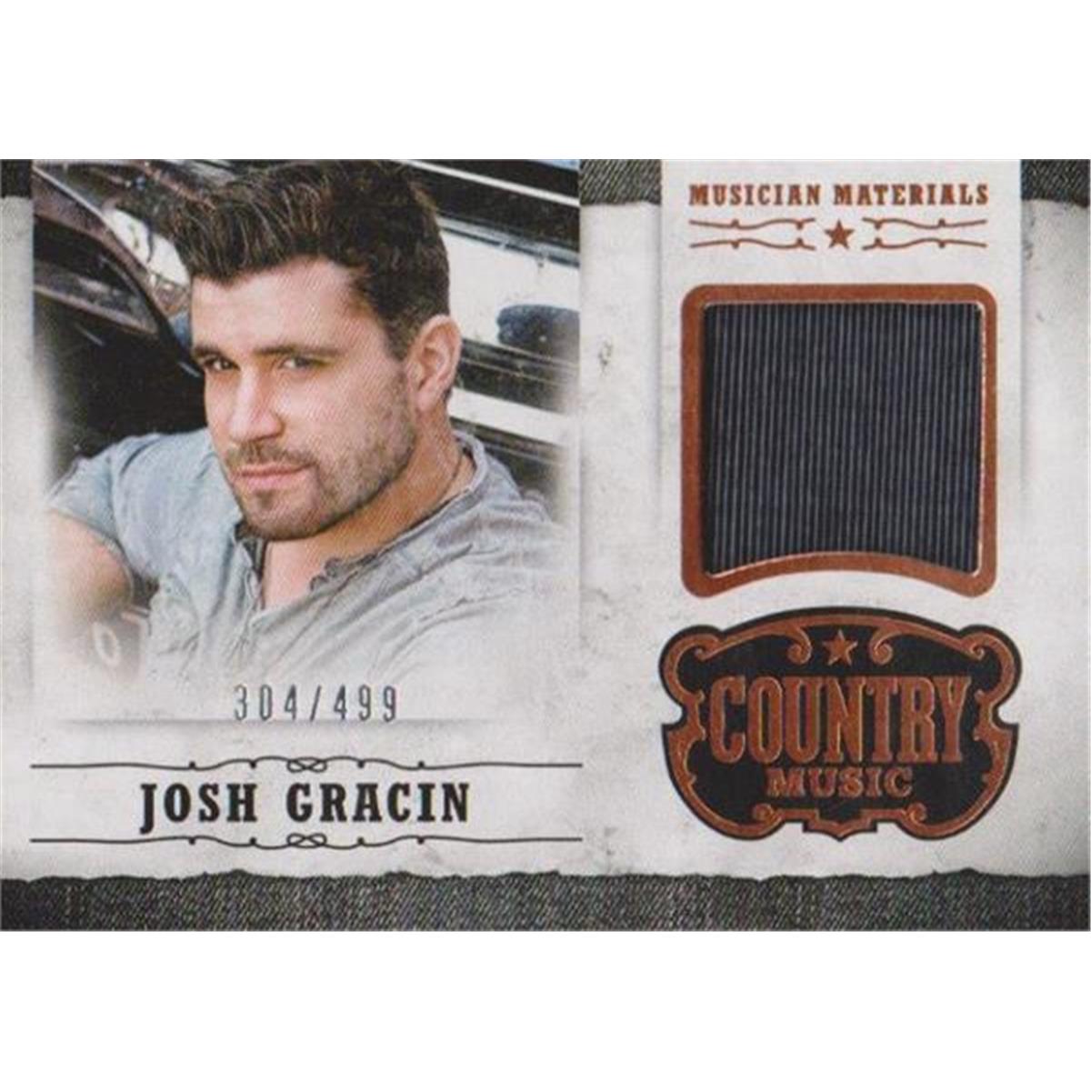 Picture of Autograph Warehouse 409085 Josh Gracin Musician Worn Material Relic Patch Trading Card - 2014 Panini MJG LE 304-499
