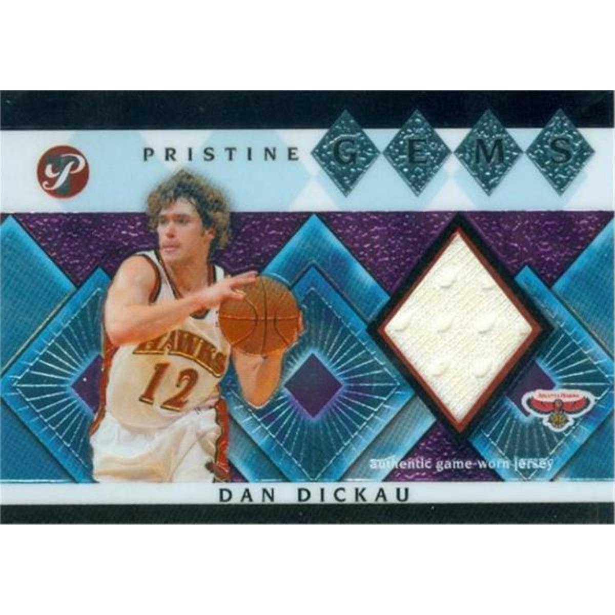 Picture of Autograph Warehouse 409118 Dan Dickau Player Worn Jersey Patch Basketball Card - 2003 Topps Pristine Gems-GEMDD