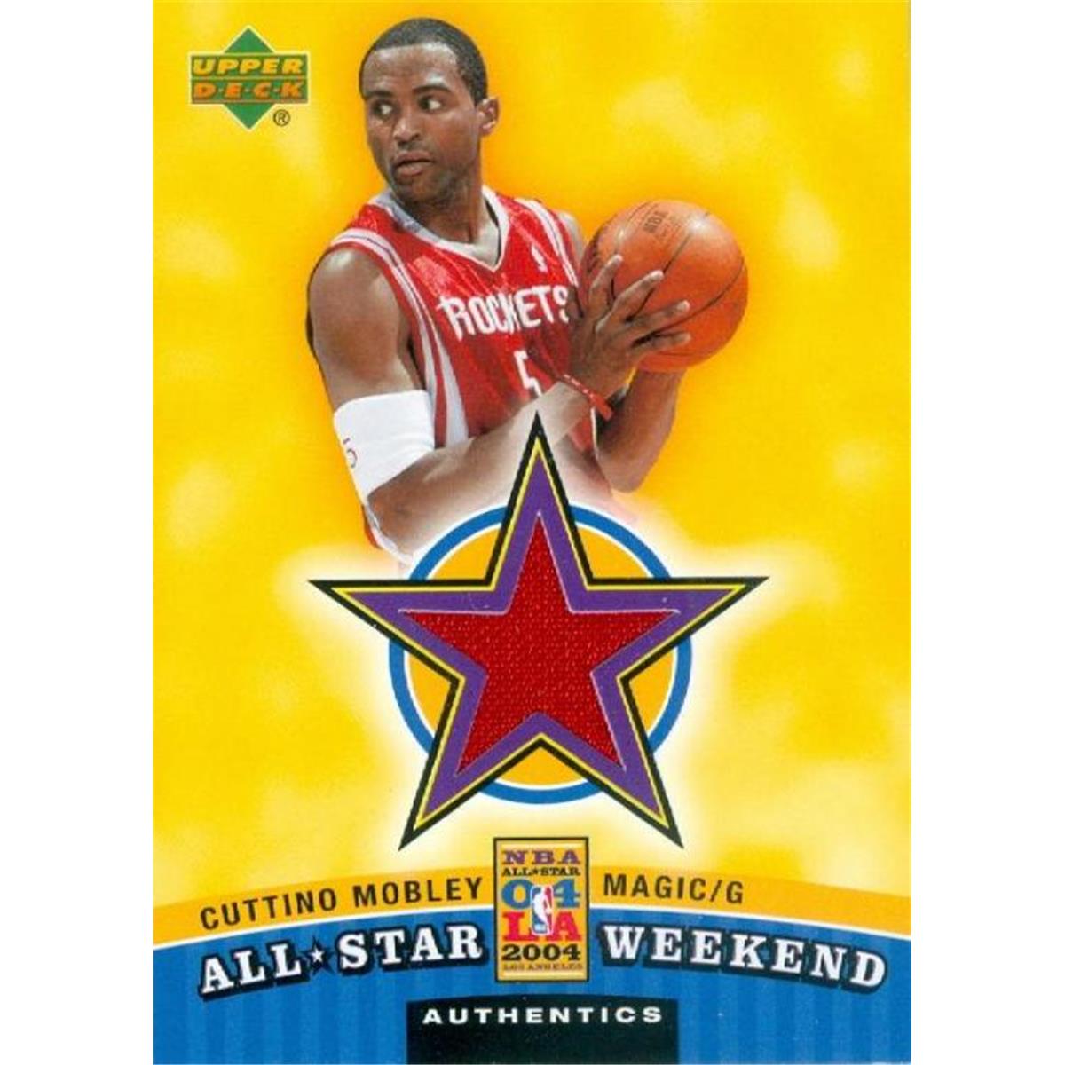Picture of Autograph Warehouse 409126 Cuttino Mobley Player Worn Jersey Patch Basketball Card - 2004 Upper Deck All Star-ASWCM