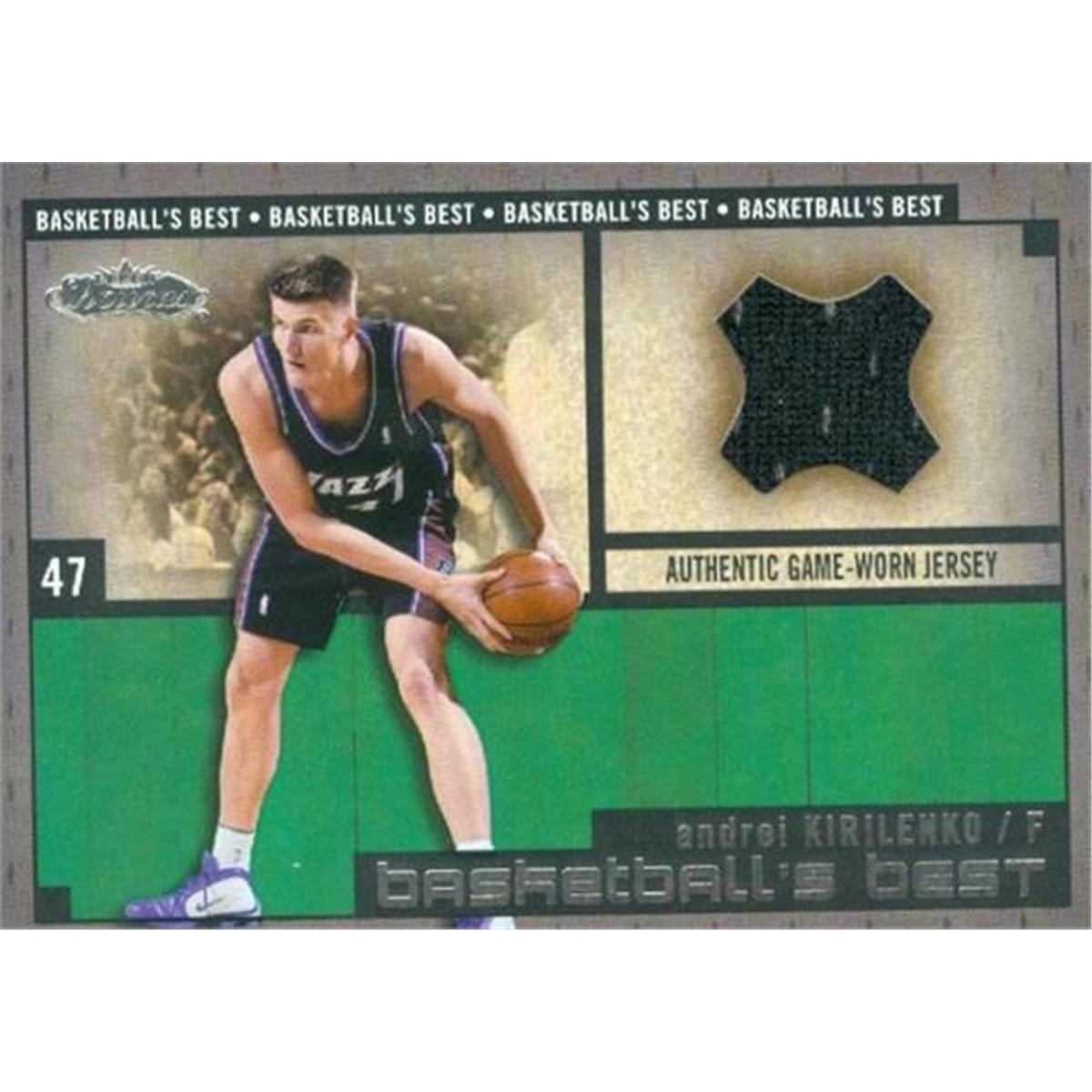 Picture of Autograph Warehouse 409141 Andrei Kirilenko Player Worn Jersey Patch Basketball Card - 2002 Fleer Showcase-47