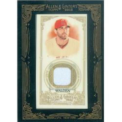 Picture of Autograph Warehouse 409258 Jordan Walden Player Worn Jersey Patch Baseball Card - 2012 Topps Allen & Ginters-AGRJWA