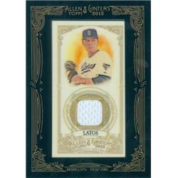 Picture of Autograph Warehouse 409262 Mat Latos Player Worn Jersey Patch Baseball Card - 2012 Topps Allen & Ginters-AGRMLA