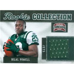 Picture of Autograph Warehouse 409295 Bilal Powell Player Worn Jersey Patch Football Card - 2011 Panini Threads Rookie Collection-5 LE 39-299