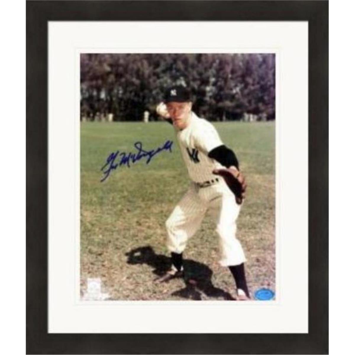 409402 8 x 10 in. Gil Mcdougald Autographed - 3 Matted & Framed Photo