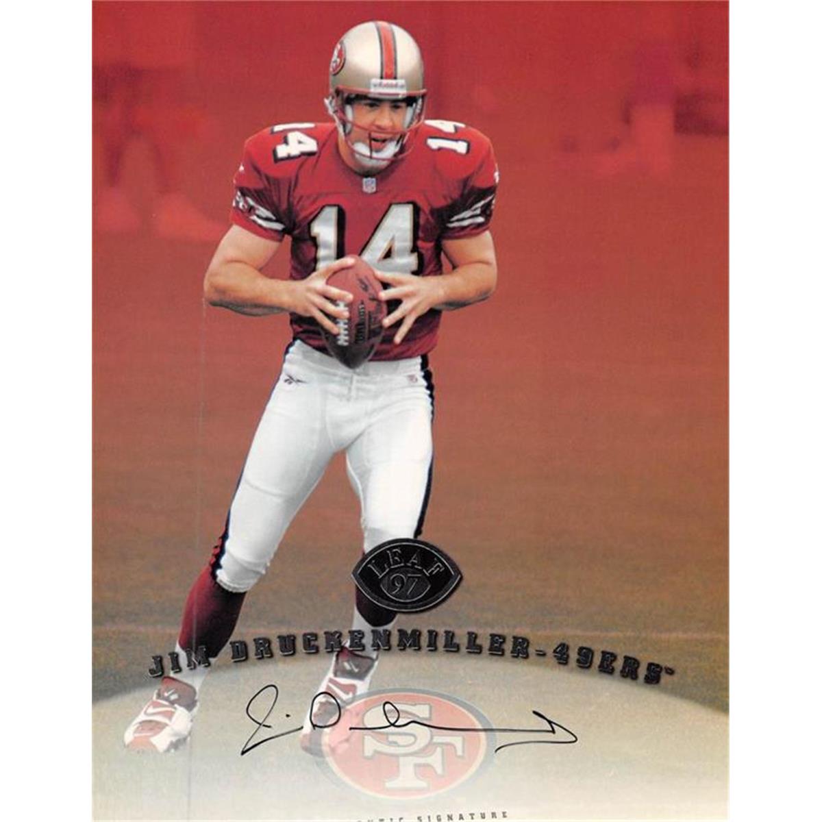 Picture of Autograph Warehouse 376830 8 x 10 in. Jim Druckenmiller Autographed Photo Frame