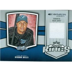 Picture of Autograph Warehouse 377616 Vernon Wells Player Worn Jersey Patch Baseball Card - 2004 Donruss Playoff-JK25 Kings Limited 131 of 250