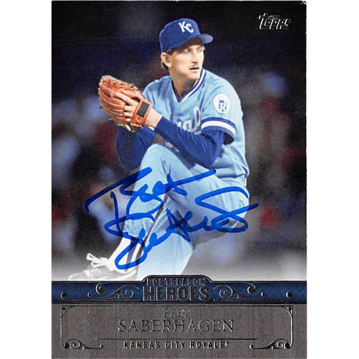 Picture of Autograph Warehouse 377709 Bret Saberhagen Autographed Baseball Card - 2013 Topps-PH18 Post Season Heroes 1985 World Series