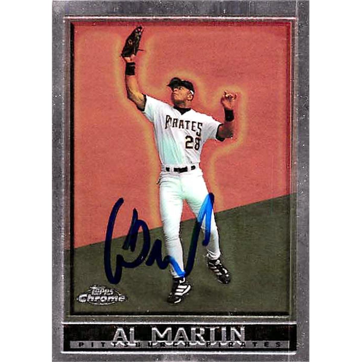 377784 Al Martin Autographed Baseball Card - 1998 Topps Chrome-311