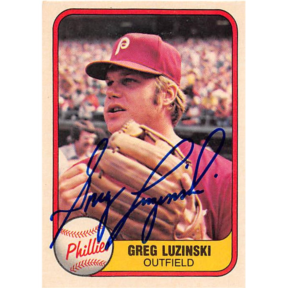 Picture of Autograph Warehouse 377874 Greg Luzinski Autographed Baseball Card - 1981 Fleer-10