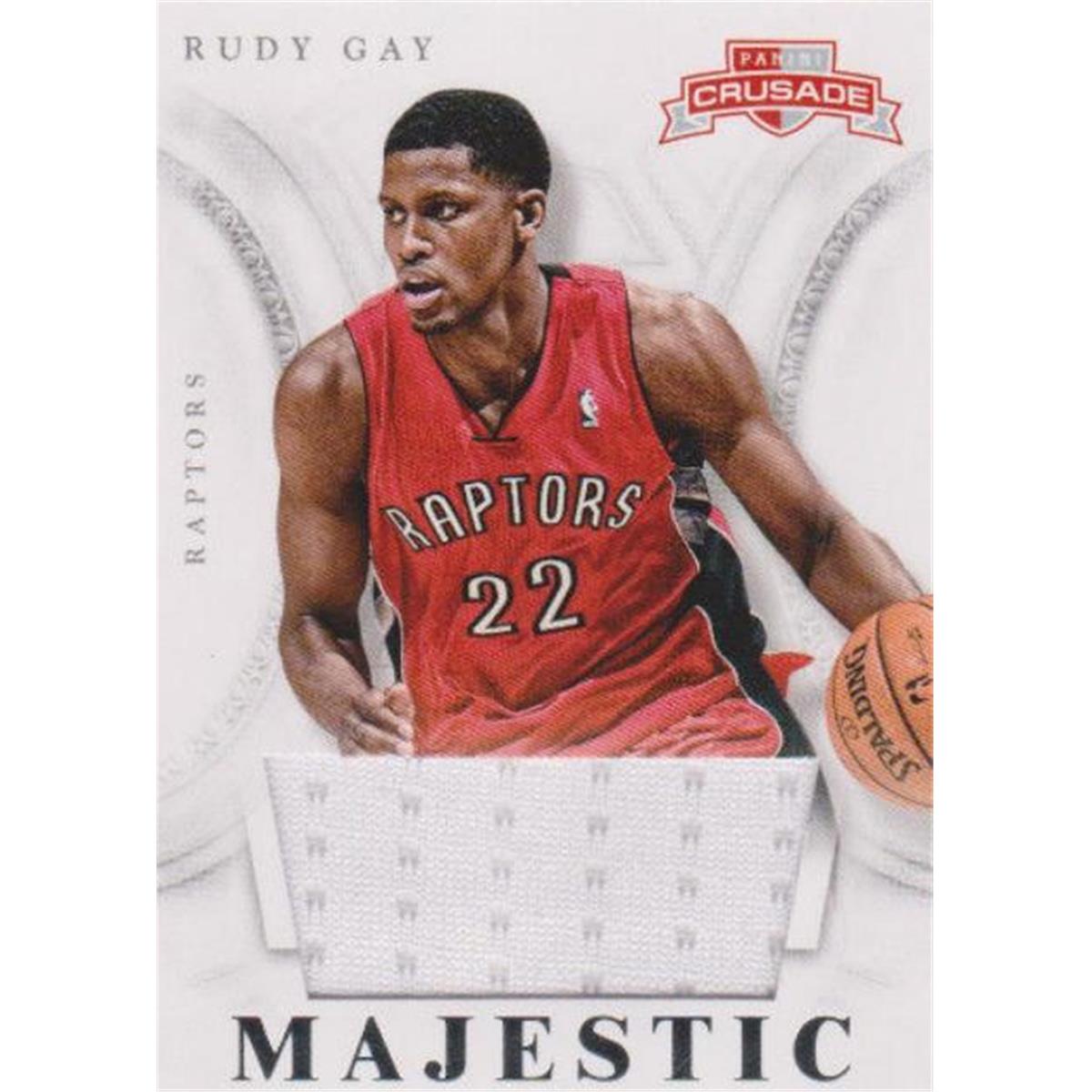 Picture of Autograph Warehouse 388294 Rudy Gay Player Worn Jersey Patch Basketball Card - 2013 Panini Crusade Majestic-36