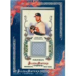 Picture of Autograph Warehouse 388355 Tommy Hanson Used Worn Jersey Patch Baseball Card - 2011 Topps Allen & Ginters-AGRTHA