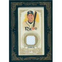 Picture of Autograph Warehouse 388390 Johnny Damon Player Worn Jersey Patch Baseball Card - 2012 Topps Allen & Ginters-AGRJDA