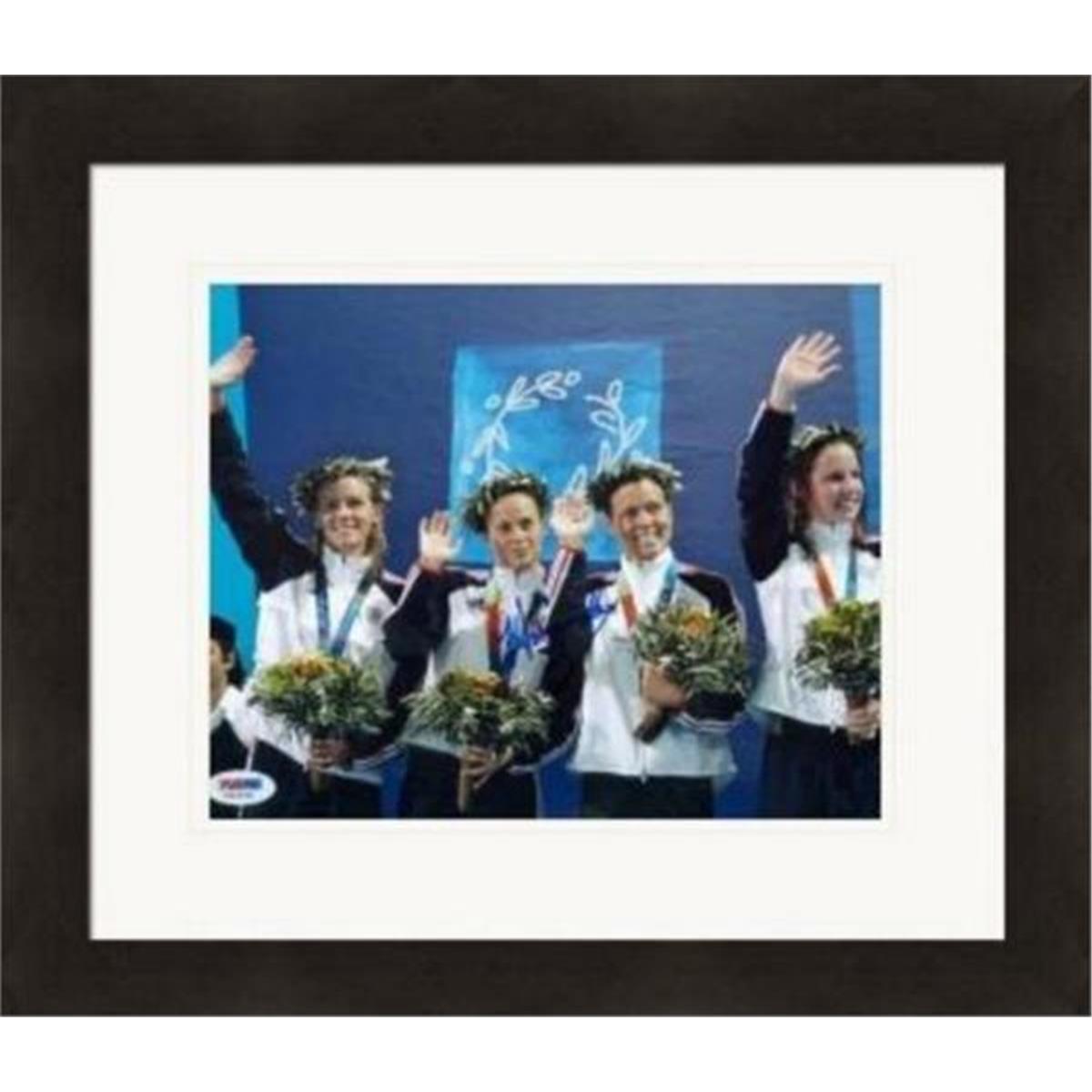 398686 8 x 10 in. Amanda Beard Autographed PSA-4 Matted & Framed Photo