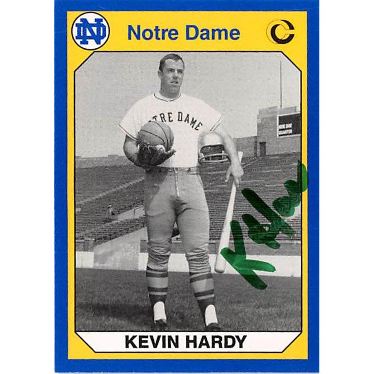 Picture of Autograph Warehouse 365345 Kevin Hardy Autographed Trading Card - 1990 College Collection-117