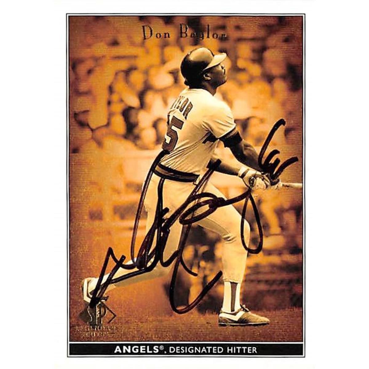 365523 Don Baylor Autographed Baseball Card - 2002 Upper Deck Legendary Cuts-18