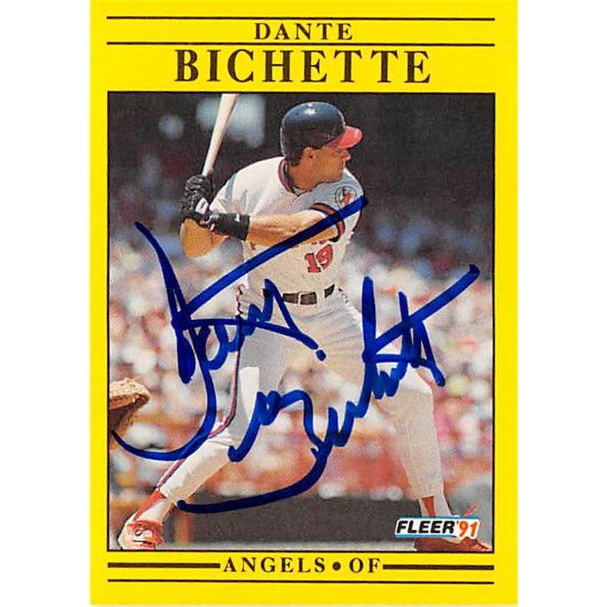 Picture of Autograph Warehouse 365534 Dante Bichette Autographed Baseball Card - 1991 Fleer-307