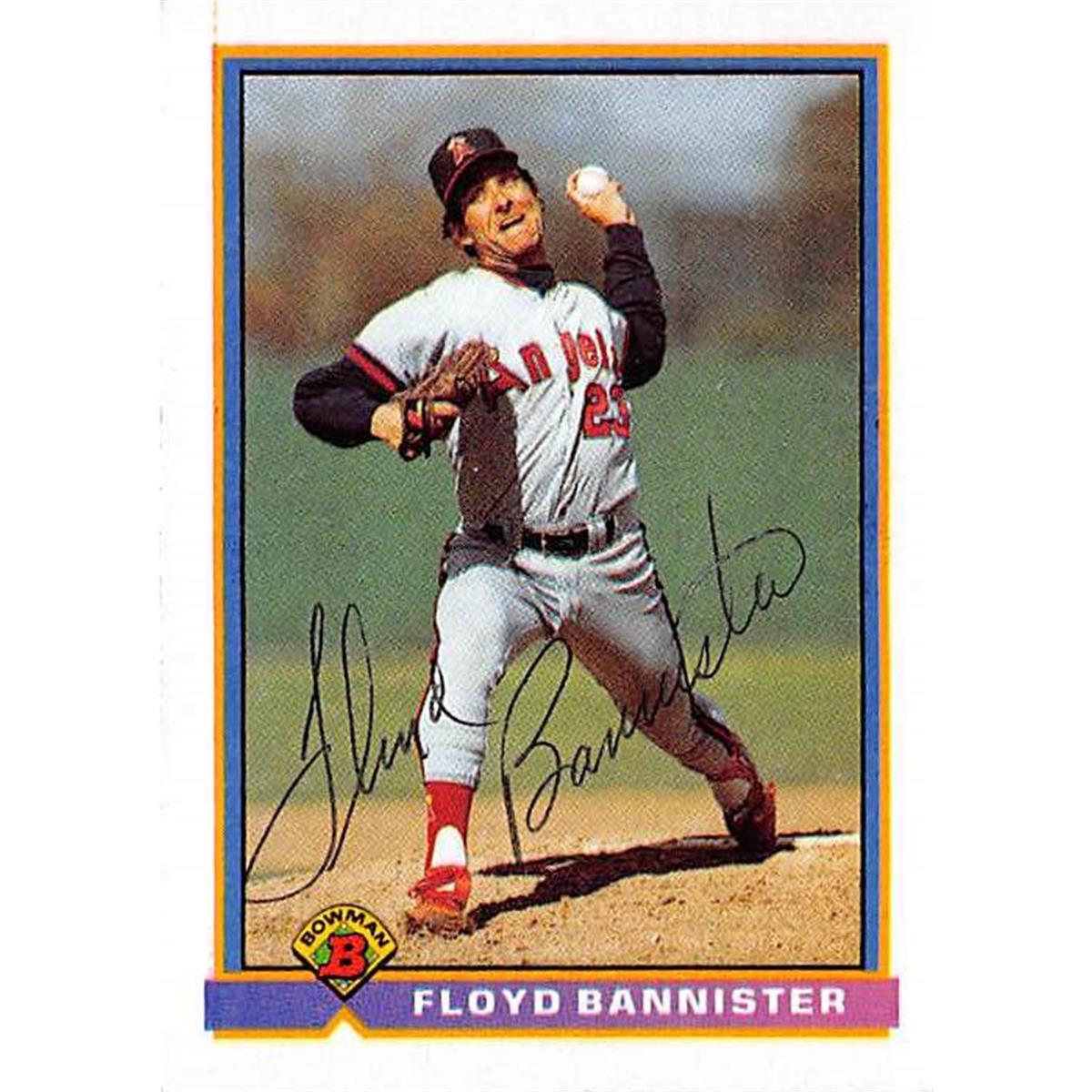 Picture of Autograph Warehouse 365570 Floyd Bannister Autographed Baseball Card - 1991 Topps Bowman-190