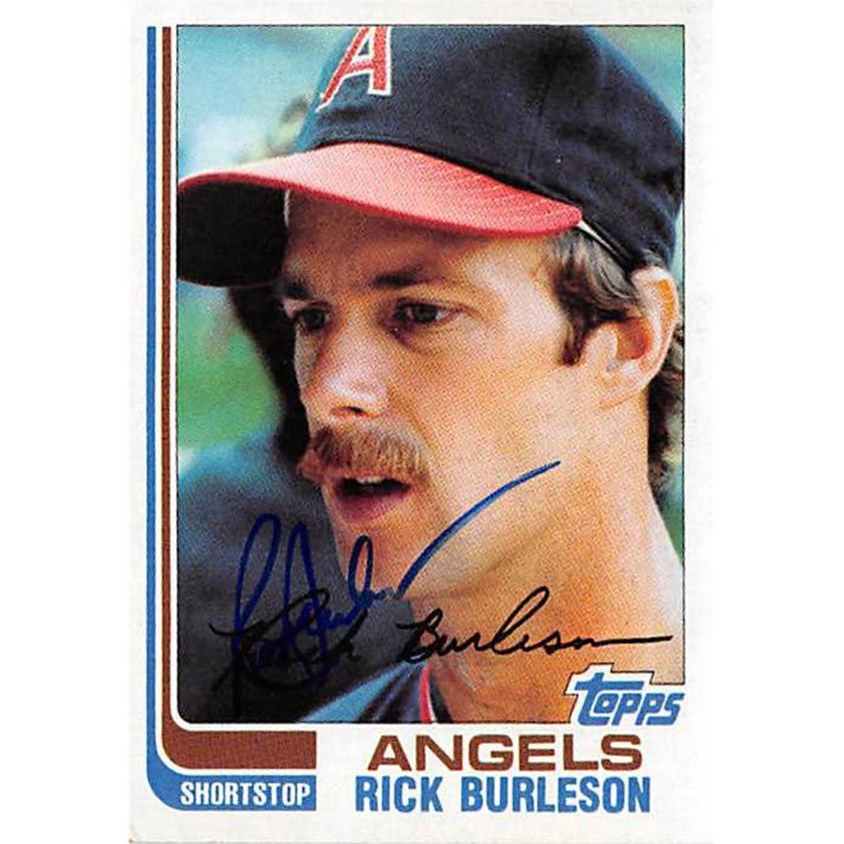 Picture of Autograph Warehouse 365579 Rick Burleson Autographed Baseball Card - 1982 Topps-55