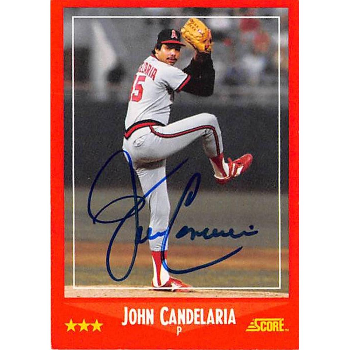 Picture of Autograph Warehouse 365608 John Candelaria Autographed Baseball Card - 1988 Score-293