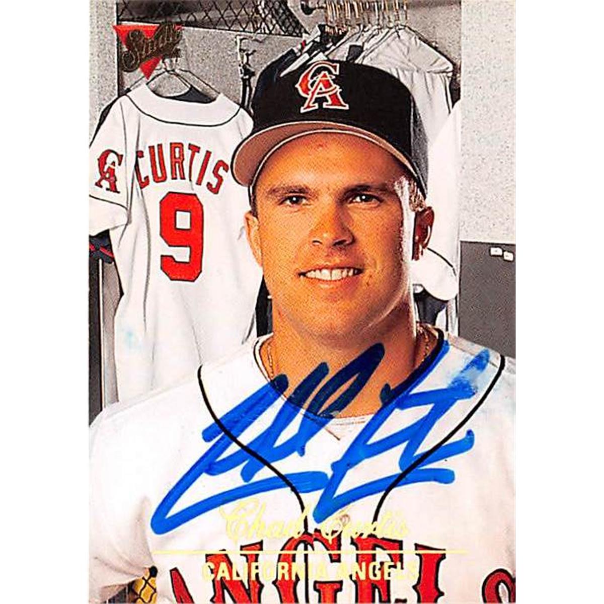 Picture of Autograph Warehouse 365610 Chad Curtis Autographed Baseball Card - 1994 Donruss Studio-8