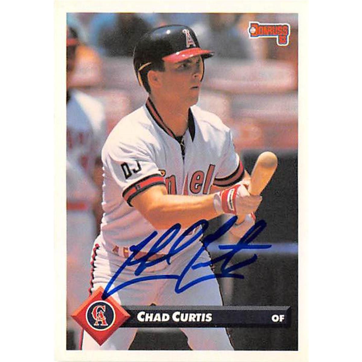 Picture of Autograph Warehouse 365615 Chad Curtis Autographed Baseball Card - 1993 Donruss-93