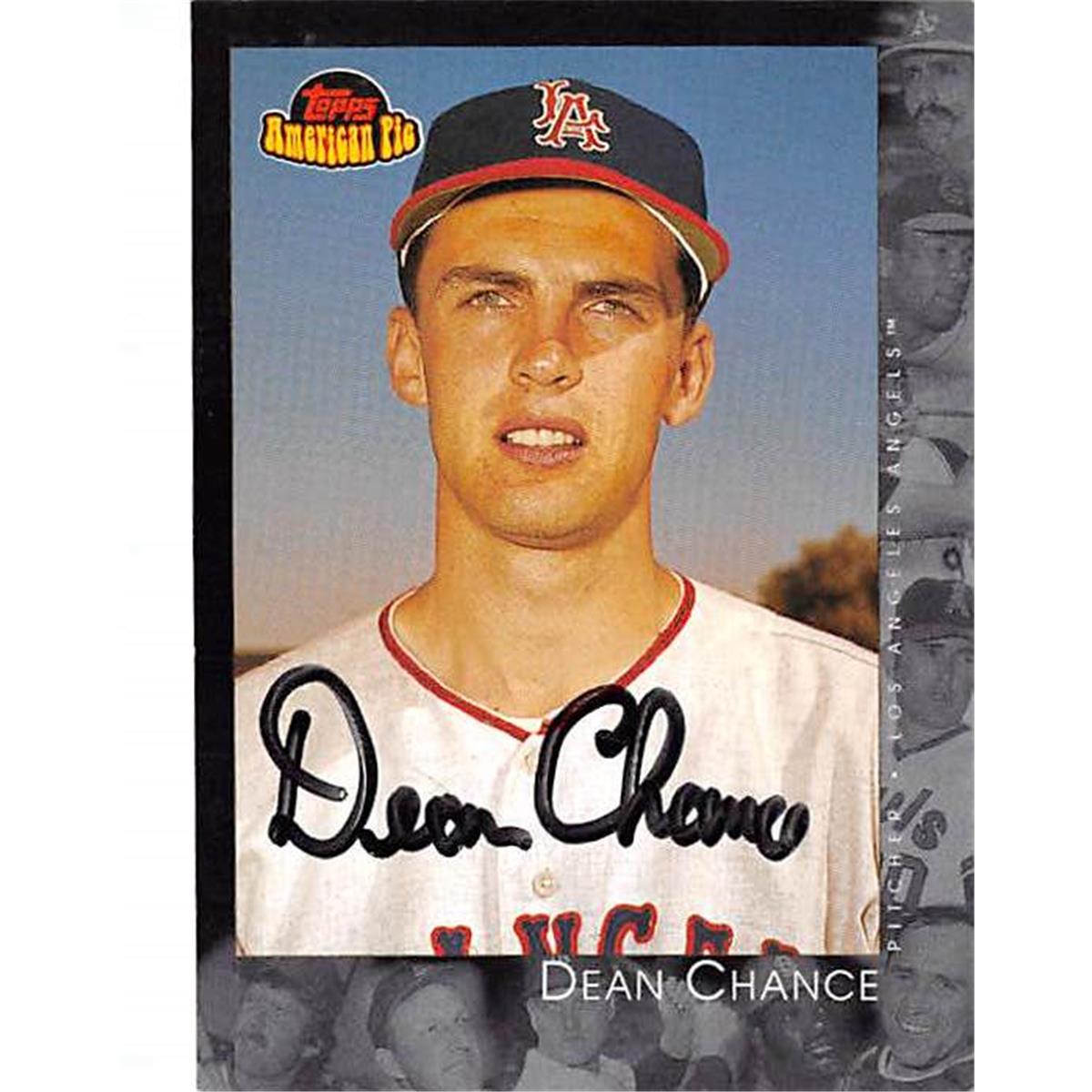 Picture of Autograph Warehouse 365623 Dean Chance Autographed Baseball Card - 2001 Topps American Pie-112